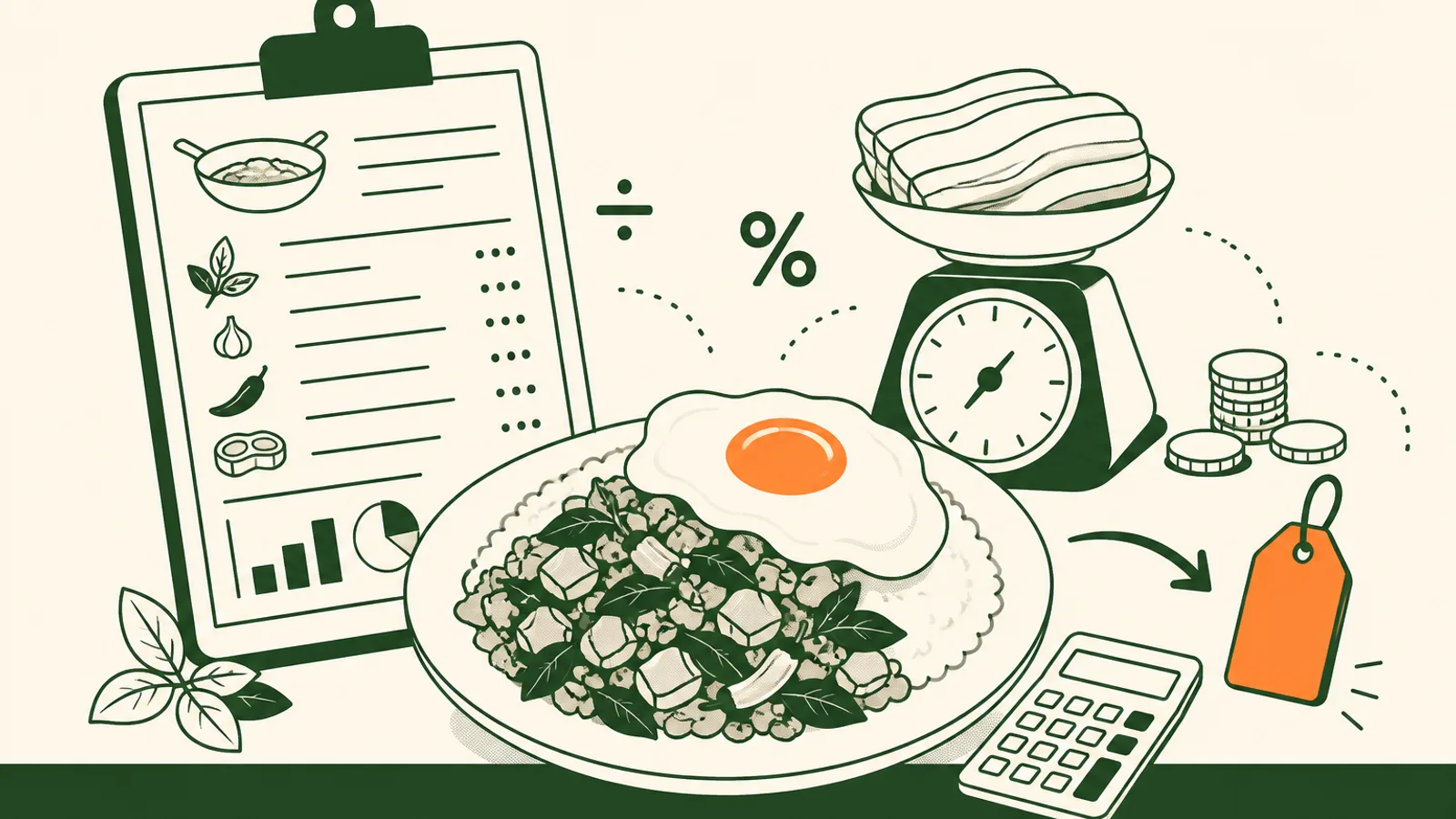 Food cost formula: calculate plate cost and price a menu